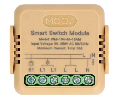 Czujnik inteligentny MOES Przekaźnik dopuszkowy z miernikiem energii Mini Wi-Fi TUYA
